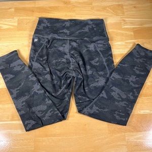Fabletics grey camo leggings XS